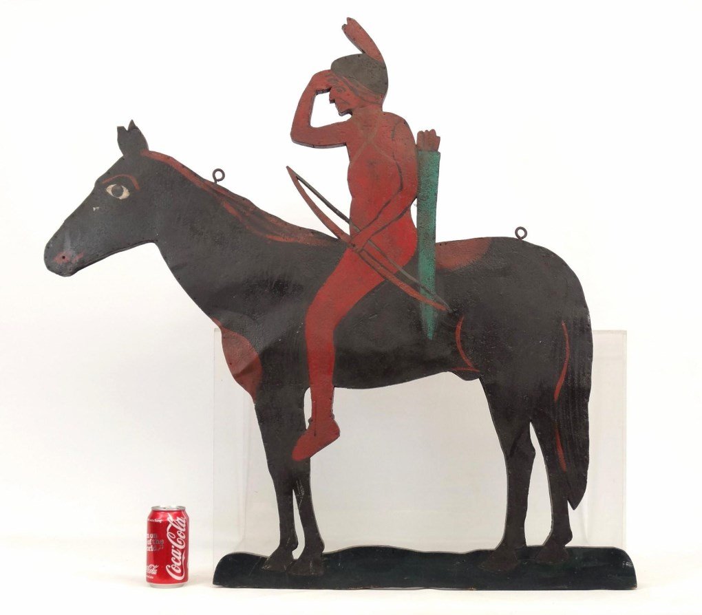 Folk Art Sheet Metal And Wood Sign (1 of 7)