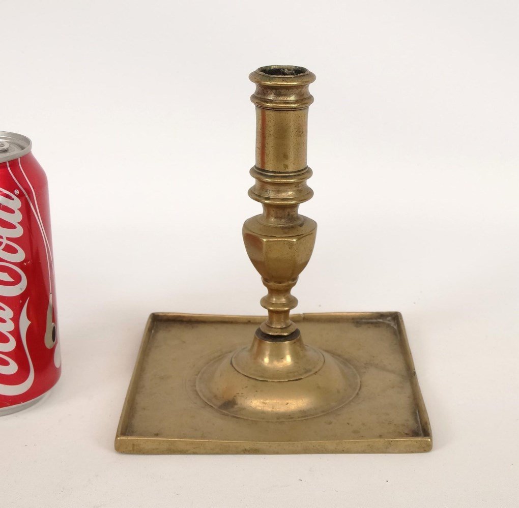 Early Brass Candlestick (1 of 4)