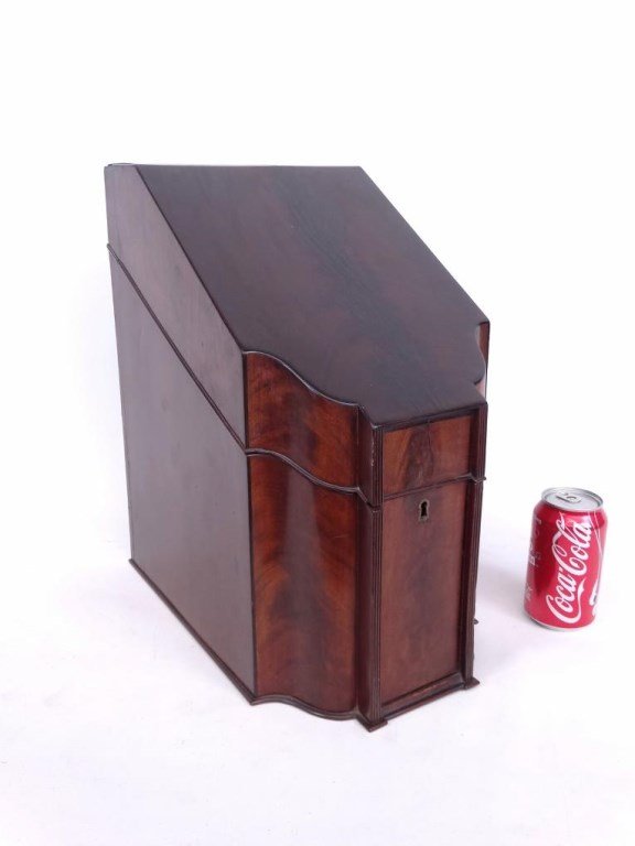 19th c. Mahogany Knife Box (1 of 9)