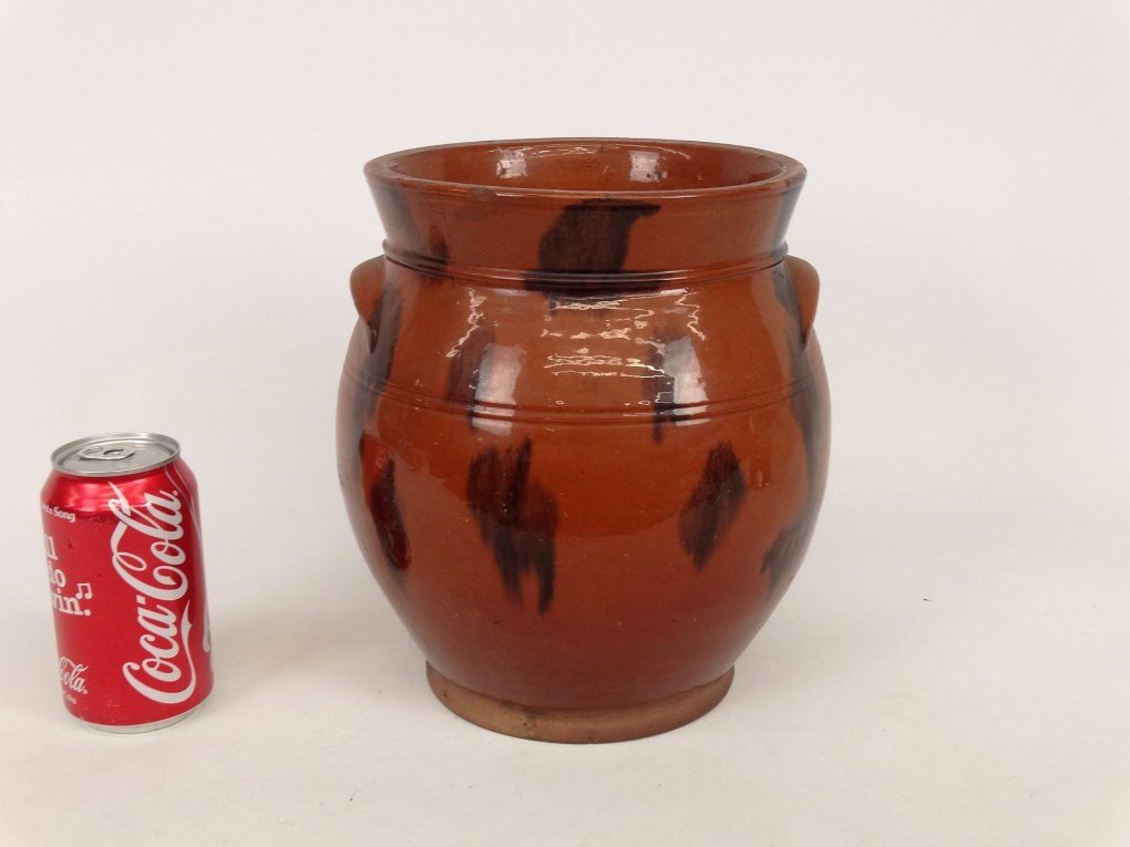 19th c. Redware Crock (1 of 8)