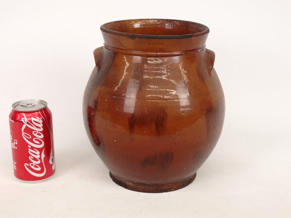 19th c. Redware Crock (1 of 8)