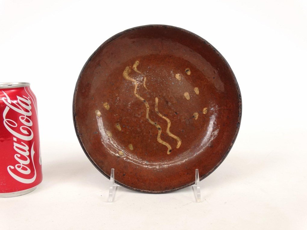 19th c. Redware Dish (1 of 4)