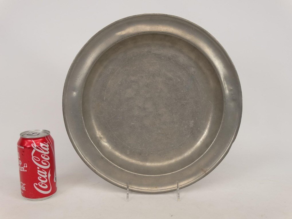 19th c. Pewter Charger (1 of 5)