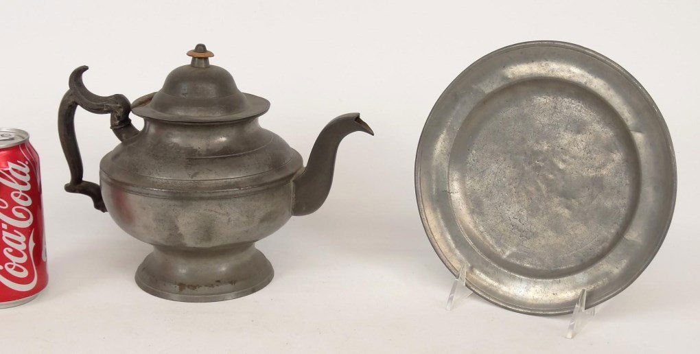 19th c. Pewter Lot (1 of 8)