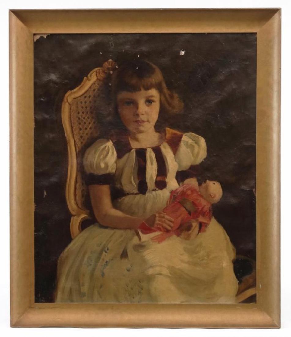 American School, Little Girl With Doll (1 of 5)