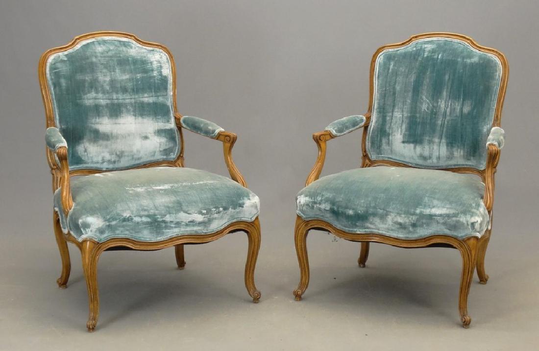 Pair French Armchairs (1 of 4)