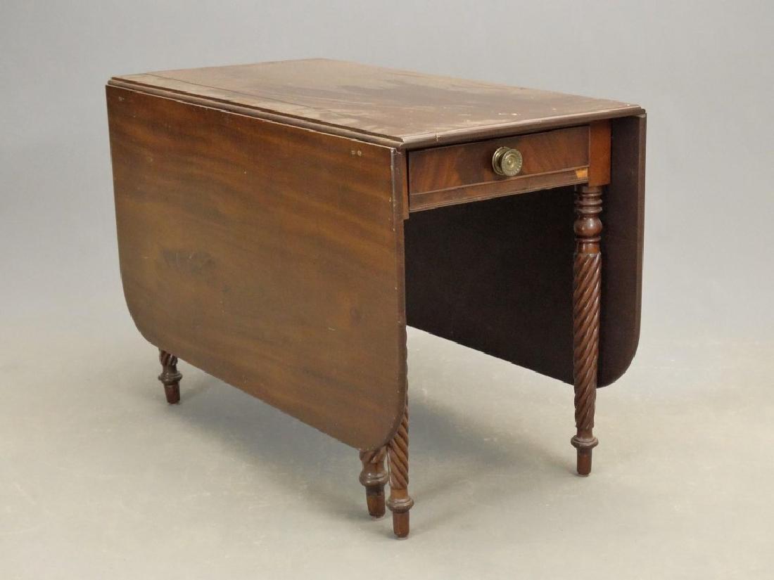 19th c. Mahogany Dropleaf Table (1 of 8)