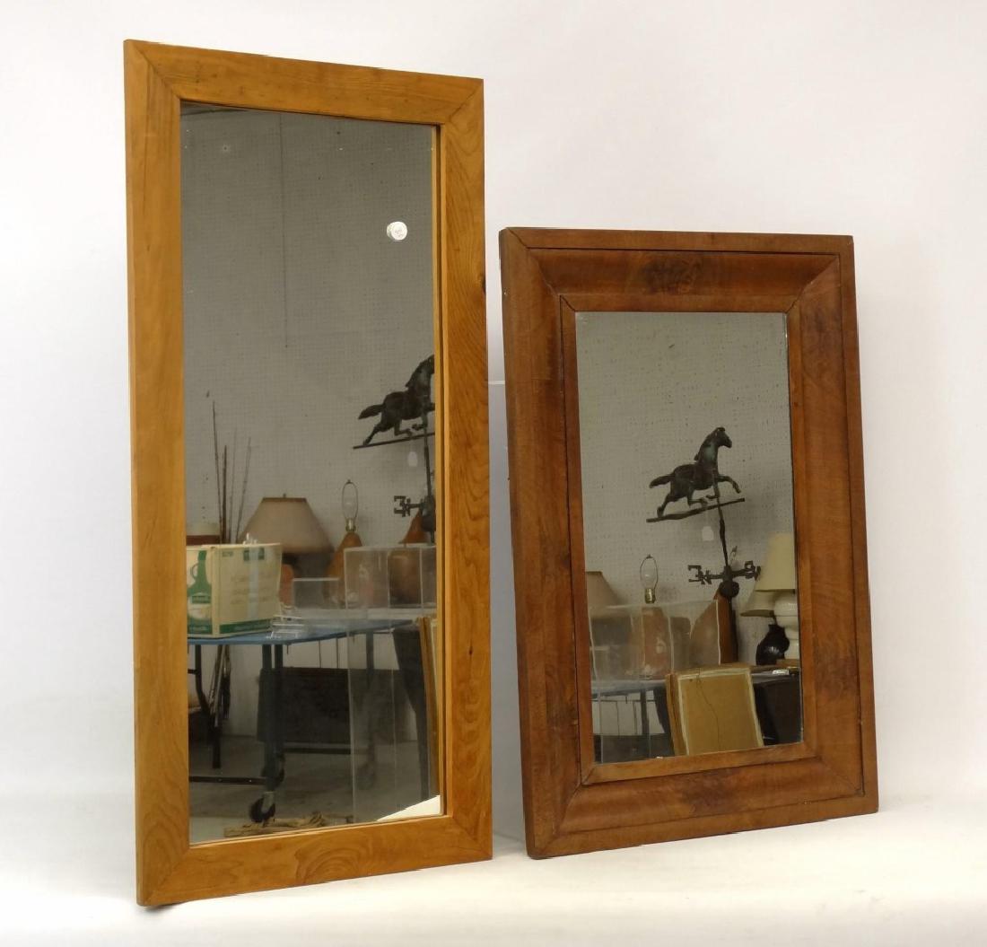 Mirror Lot: Lot (2) mirrors including 19th c. mahogany Ogee. 23 1/2" x 35" and 20 3/4" x 43".