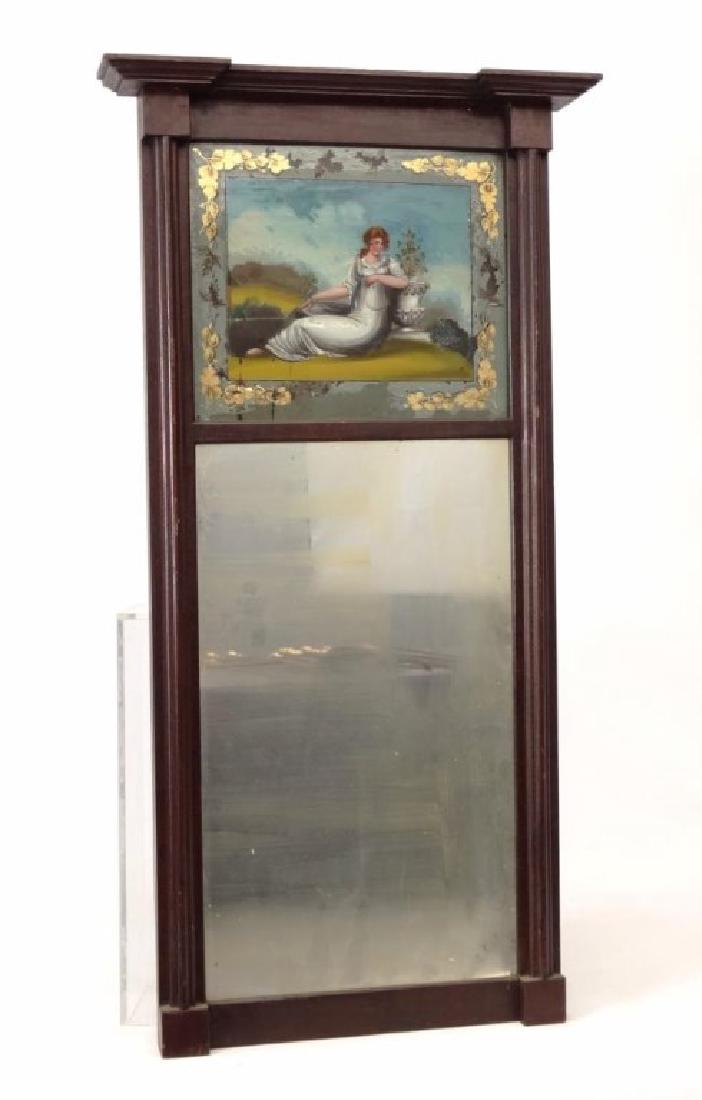 19th c. Federal Reverse Painted Mirror (1 of 5)
