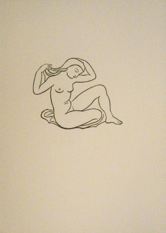 MAILLOL Aristide Woodcut in black 
