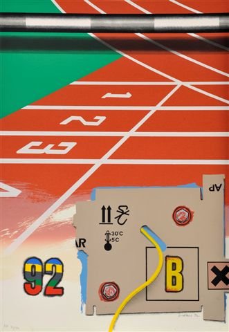 Peter KLASEN(born in 1932), "92": Peter KLASEN(born in 1932), "92" 1992Lithograph in colors signed, dated and numbered PA 31/50 exemplaries 90 x 63 cm