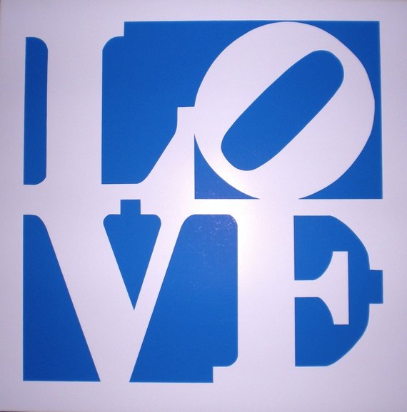 INDIANA Robert silkscreen LOVE: INDIANA Robert silkscreen LOVE in colors circa 1980 50 x 50 cm