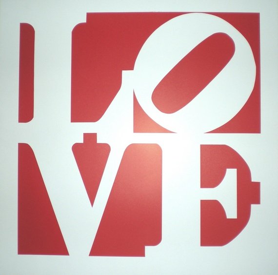 INDIANA Robert silkscreen LOVE: INDIANA Robert silkscreen in colors circa 1980 50 x 50 cm