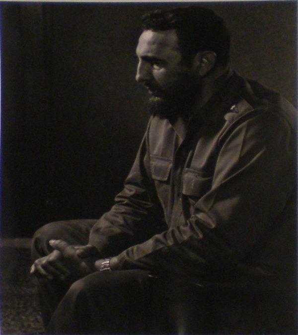 Yousuf KARSH Fidel Castro: Yousuf KARSH Fidel Castro, 1971 Silver photography from 1971 Stamp from Karsh of Ottawa + press stamp at the back 30,5 x 23,5 cm