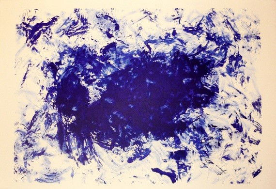 original lithograph in colour: YVES KLEIN original lithograph in colourreproduction signed ADAGP, seal of the foundation90 x 61 cm