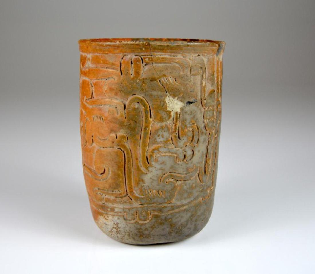 PRE COLUMBIAN TERRACOTTA DRINKING CUP (1 of 4)