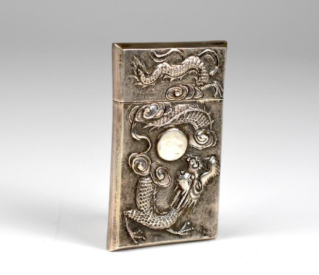 CHINESE WING-ON SILVER MATCH VESTA CASE (1 of 7)
