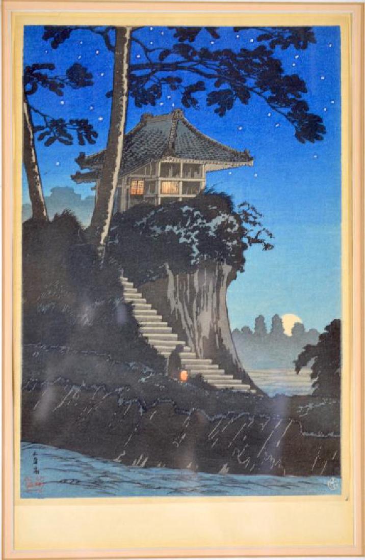 TWO FRAMED CONTEMPORARY JAPANESE PRINTS (1 of 3)