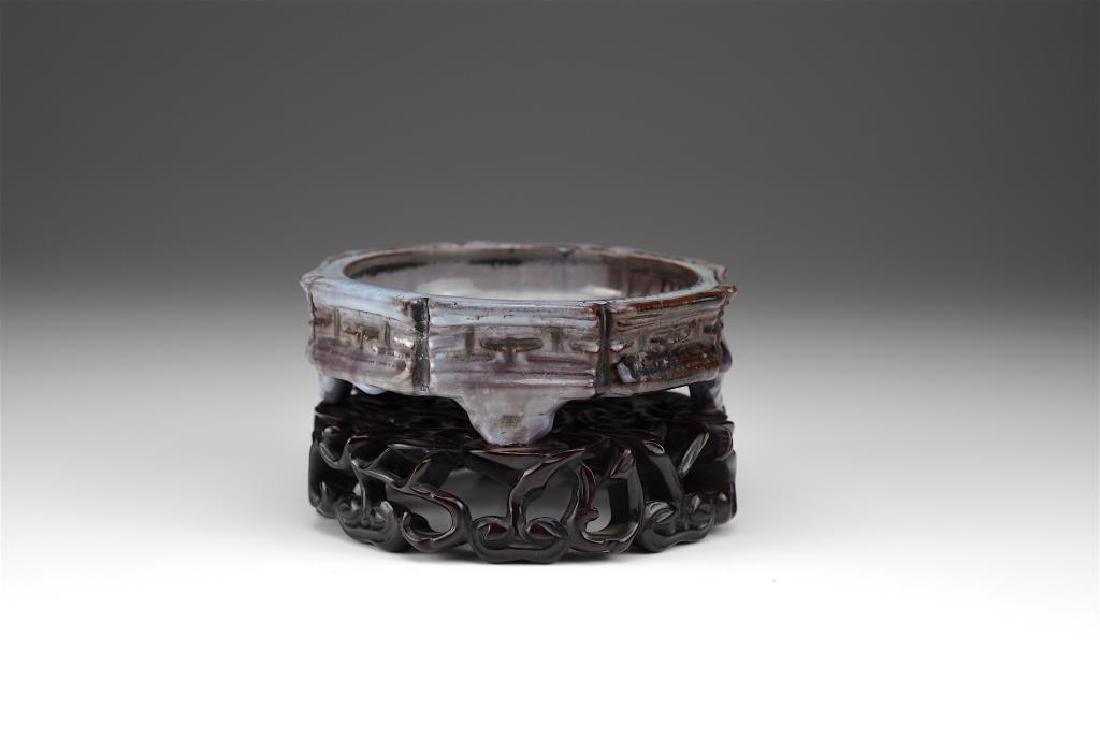 JUN GLAZE BRUSH WASHER AND STAND (1 of 7)