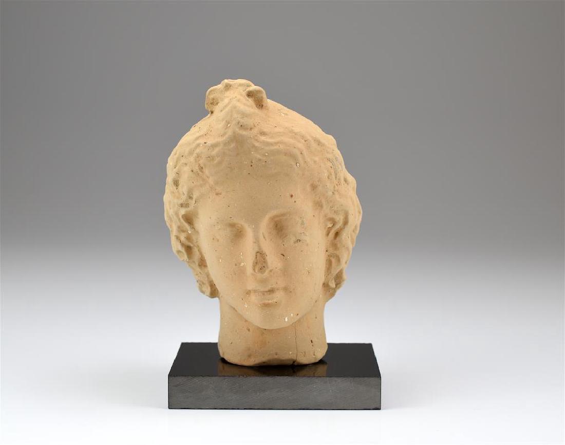GRECO ITALIAN TERRACOTTA POTTERY HEAD (1 of 3)