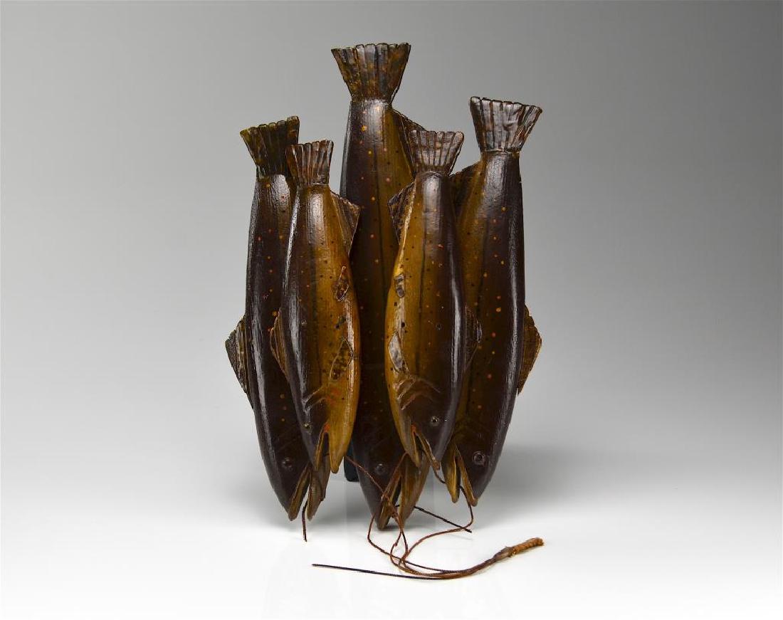 CANADIAN FOLK ART POLYCHROME FISH (1 of 5)