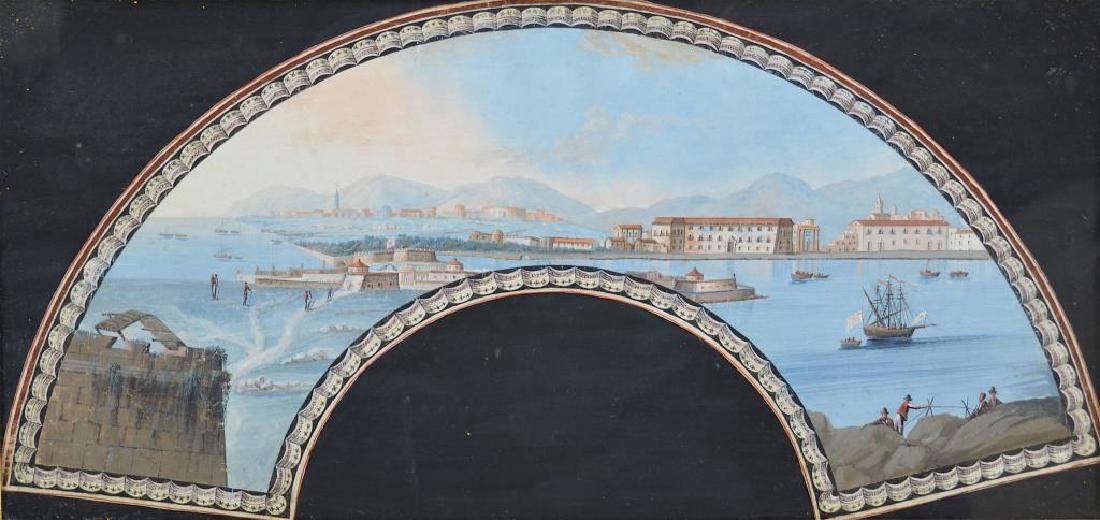 FRAMED ITALIAN HAND PAINTED FANS (1 of 9)