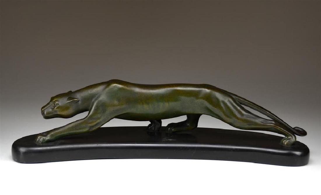 FRENCH ART DECO BRONZE PANTHER (1 of 1)