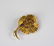 18k yellow gold and ruby floral brooch