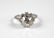 18k white gold diamond solitaire cluster ring - 3