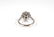 18k white gold diamond solitaire cluster ring - 4