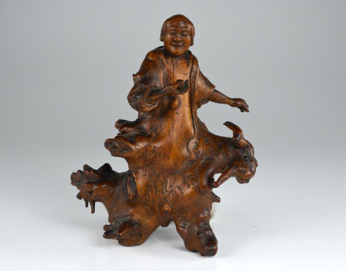 CHINESE ROOTWOOD FIGURAL CARVING (1 of 8)