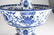 PAIR OF CHINESE BLUE & WHITE PORCELAIN PRICKETS - 2
