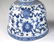 PAIR OF CHINESE BLUE & WHITE PORCELAIN PRICKETS - 4