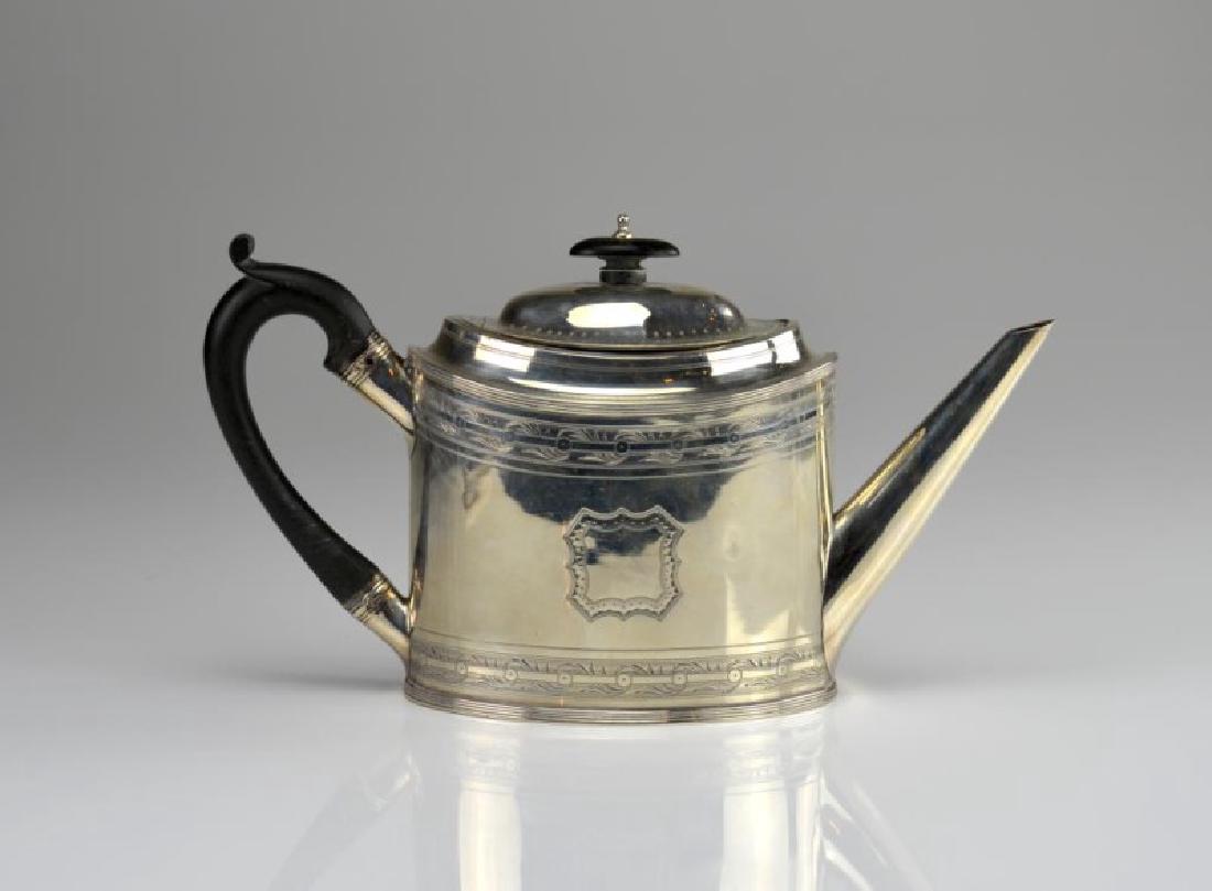 George III silver teapot (1 of 4)
