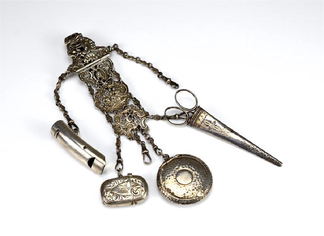 English silver chatelaine (1 of 5)