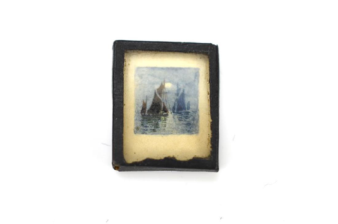 Micro miniature painting by Stanley A. Burchett (1 of 2)