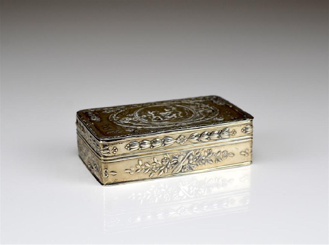 Late 19th C German silver snuff box (1 of 4)