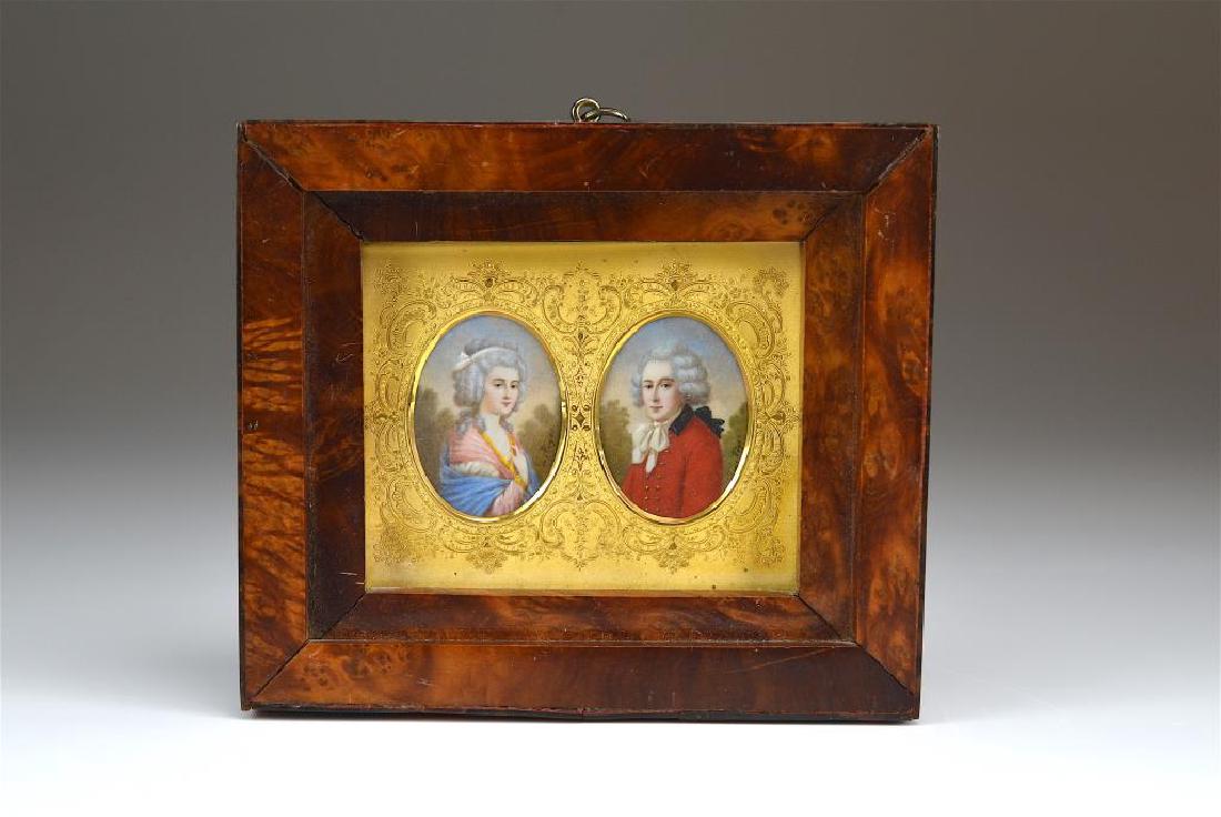 Two 19th C portrait miniatures (1 of 4)