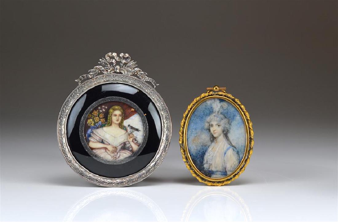 Two Continental portrait miniatures (1 of 4)
