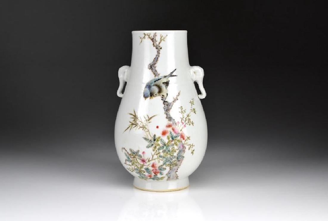 CHINESE REPUBLICAN ENAMEL PAINTED PORCELAIN VASE (1 of 6)