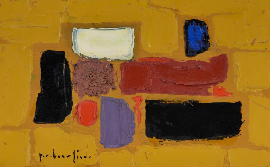 PAUL VANIER BEAULIEU (Canadian, 1910â€“1996): Untitled Oil on canvas Signed lower left Size: 8.7 x 13.75 in (22 x 35 cm)