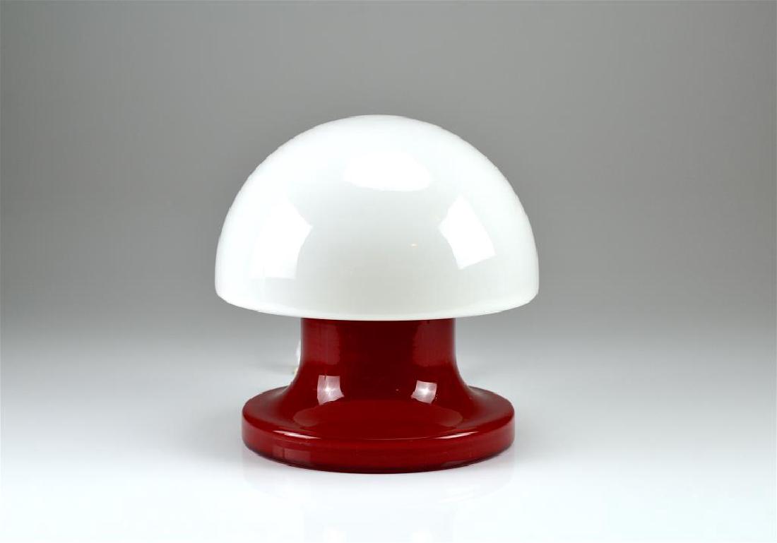 Mid century Holmegaard glass table lamp (1 of 4)