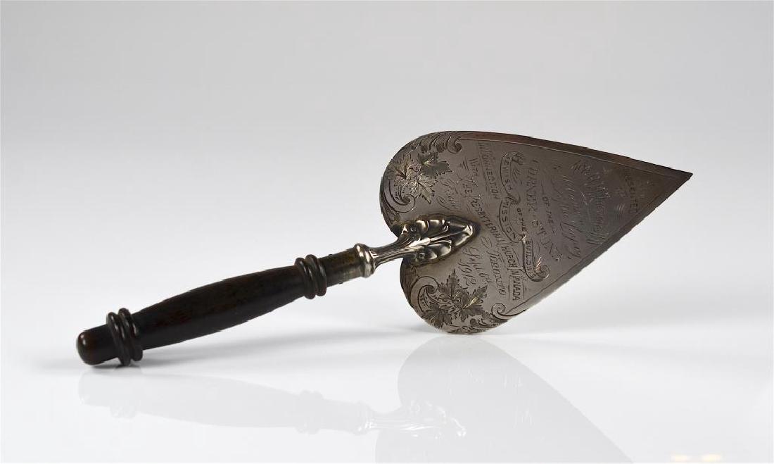 Canadian silver presentation trowel (1 of 5)