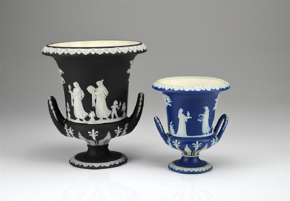 Two Wedgwood Jasperware campagna vases (1 of 1)