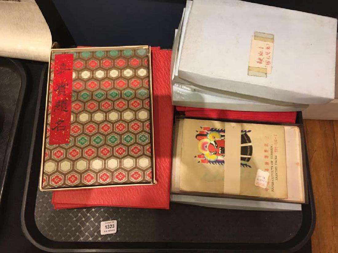 Tray lot of Chinese cards (1 of 1)