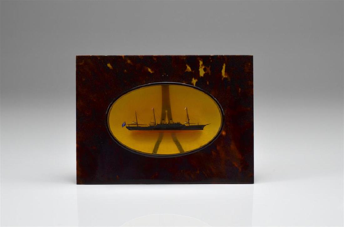 Tortoise shell framed steamship (1 of 6)