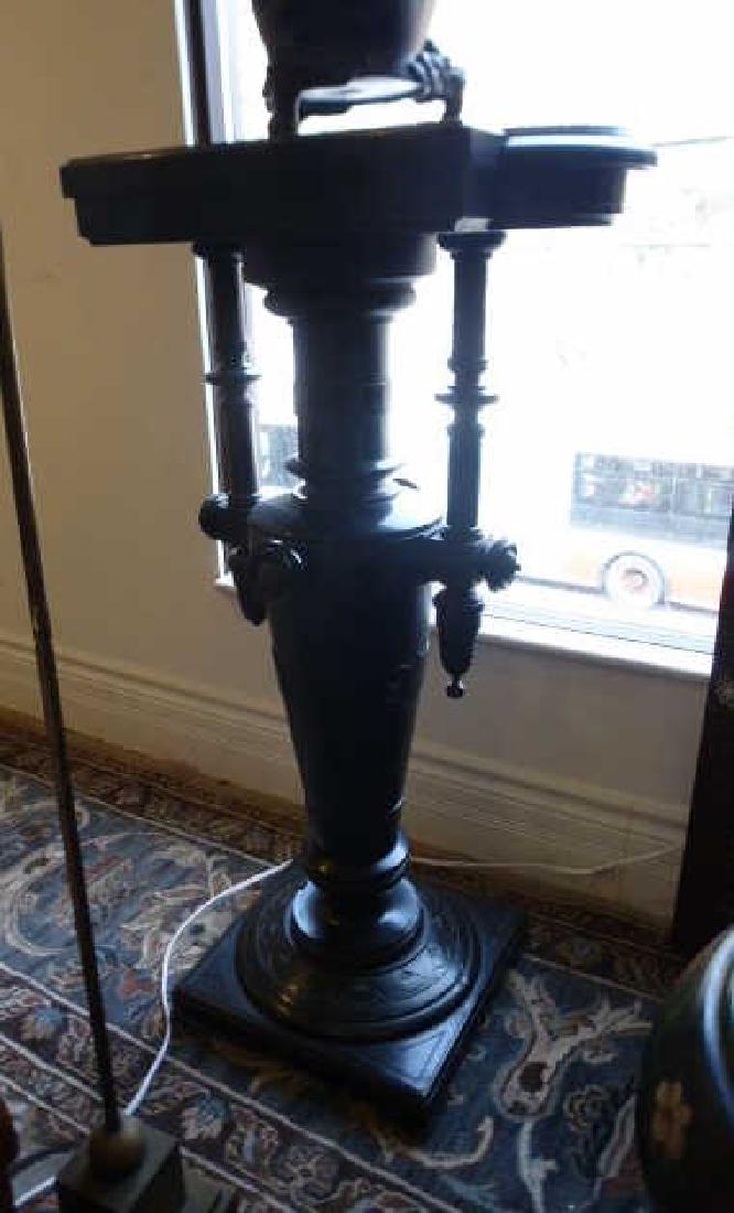 Victorian ebonized wood pedestal (1 of 1)