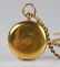 American 18k yellow gold pocket watch and chain - 2
