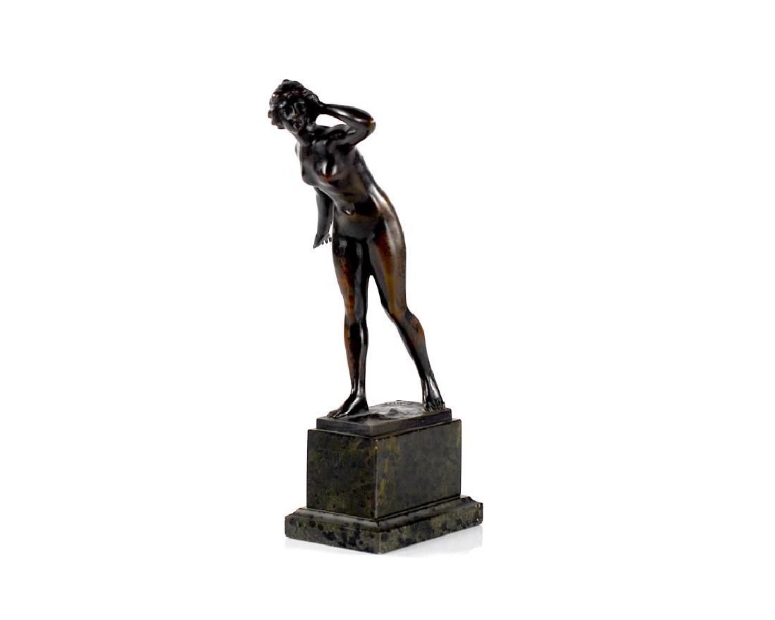 Bronze Nude Sculpture By Kneisel