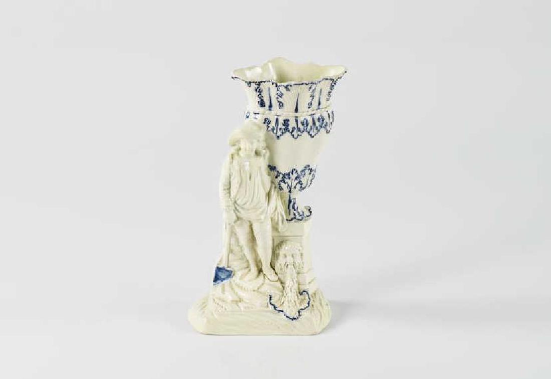 English pearlware figural spill vase (1 of 4)